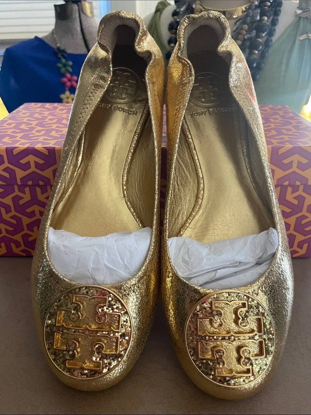 Tory Burch - Golden Metallic Flats